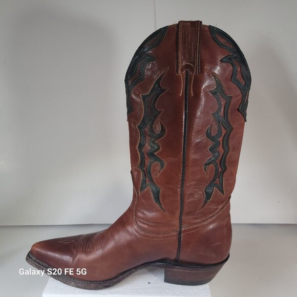 Boulet Men's Cowboy Boots – Size 9.5 or Women's size 11 - Picture 3 of 9